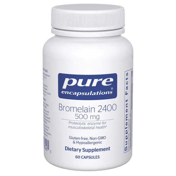 Bromelain 2400 500 mg 60 capsules by Pure Encapsulations