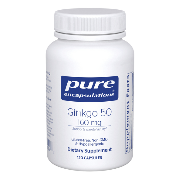 Ginkgo 50 - 160 mg. 120's - 120 capsules by Pure Encapsulations