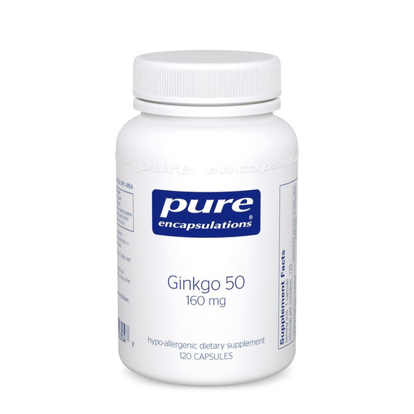 Ginkgo 50 - 160 mg. 120's - 120 capsules by Pure Encapsulations