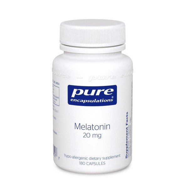 Melatonin 20 mg 180 capsules by Pure Encapsulations