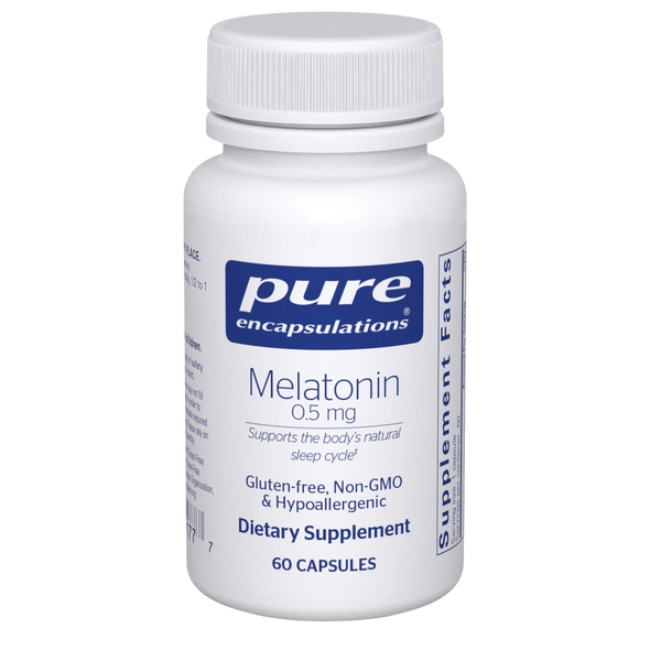 Melatonin 0.5 mg 60 capsules by Pure Encapsulations