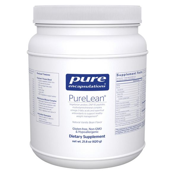 PureLean® Vegetarian Protein powder Natural Vanilla Bean Flavor 21.8 oz (620 g) by Pure Encapsulations