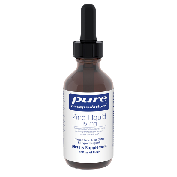 Zinc liquid 15 mg 120 ml (4 fl oz) by Pure Encapsulations