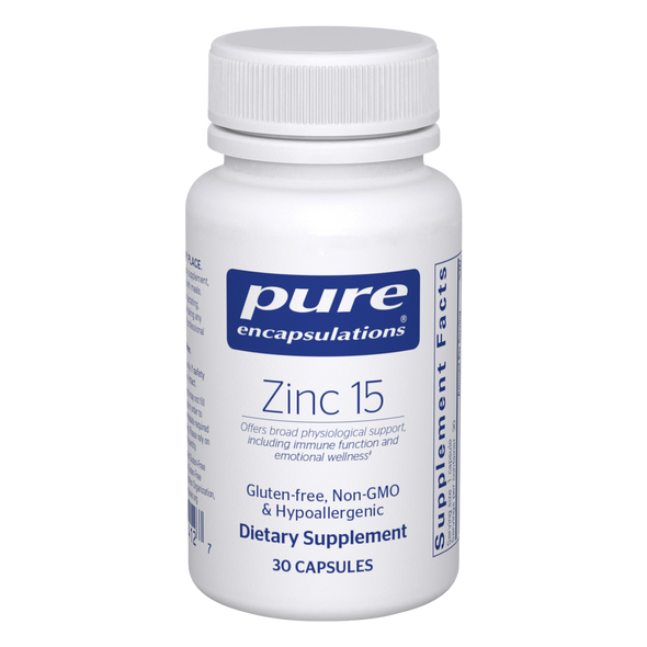 Zinc 15 - 60 capsules by Pure Encapsulations