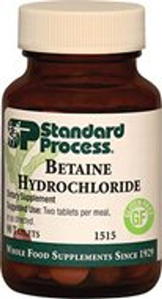 Betaine Hydrochloride by Standard Process 180 Tablets