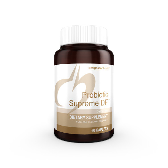 Probiotic Supreme DF is a higher dose, dairy-free alternative to our Probiotic Synergy, delivering 15 billion organisms per dose in a caplet form  and using the same advanced patented delivery system to ensure delivery of the highest number of live organisms to the intestinal tract. 

As the probiotics are meant to release over an extended time frame (10-12 hours), effective dosing need only take place once per day. This also ensures delivery throughout the entire intestinal tract.

Made with non-GMO ingredients.