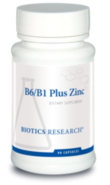 B6/B1 Plus Zinc by Biotics Research Corporation 90 Capsules