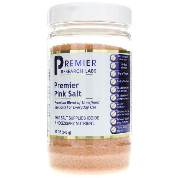 Pink Salt By Premier Research Labs  12 Oz (UPDATED VERSION WITHOUT IODINE, EXCEPT NATURALLY OCCURING)