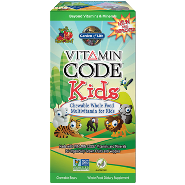 Vitamin Code® Kids Multivitamin Cherry Berry  By Garden of Life 60 Chewable Bears