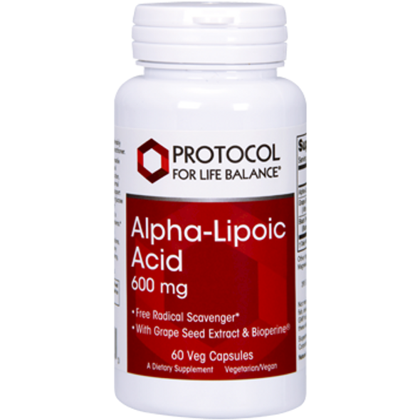 Alpha-Lipoic Acid 600mg by Protocol for Life Balance 60 vcaps