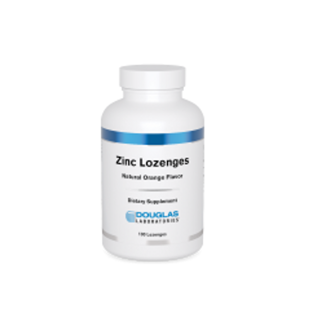Zinc Lozenges 10 mg Natural Orange Flavor by Douglas Labs