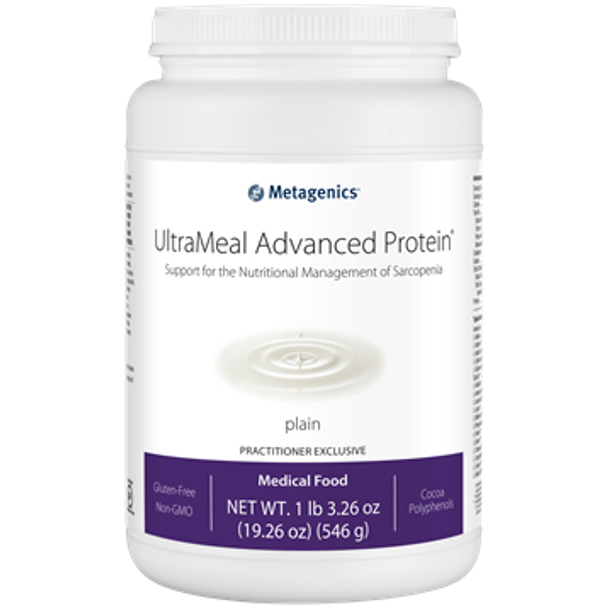 UltraMeal Advanced Protein Plain (Unflavored) by Metagenics 1lb. 3.26 oz. (19.26) 546 g