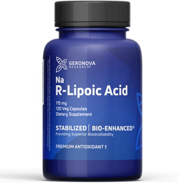 Na R-Lipoic Acid by Geronova Research 90 Veg capsules