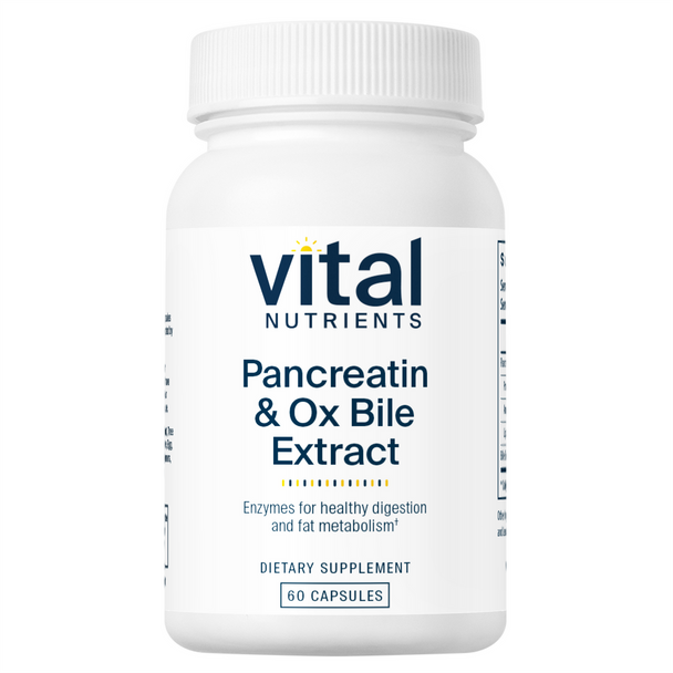 Pancreatin & Ox Bile Extract by Vital Nutrients 60 vegcaps