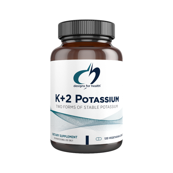 K+2 Potassium 120 capsules by Designs For Health