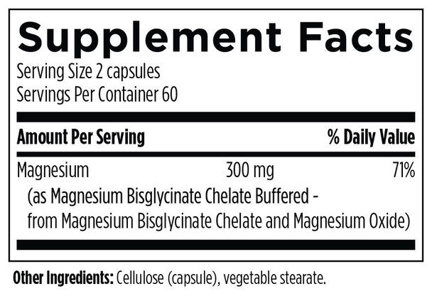 Magnesium Bisglycinate 120 capsules by Designs For Health
