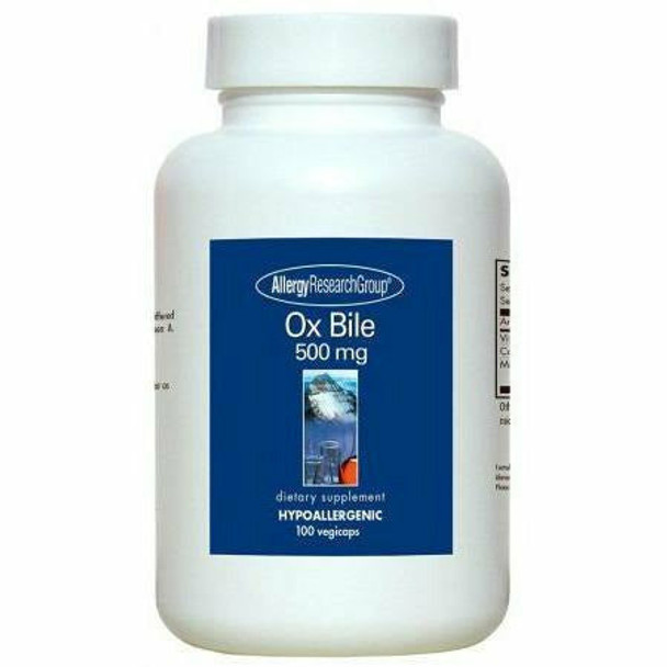 Ox Bile 500 mg 100 caps by Allergy Research Group