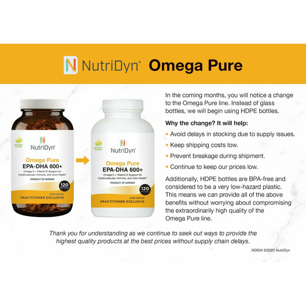 Omega Pure EPA-DHA 1000 120 softgels by Nutri-Dyn