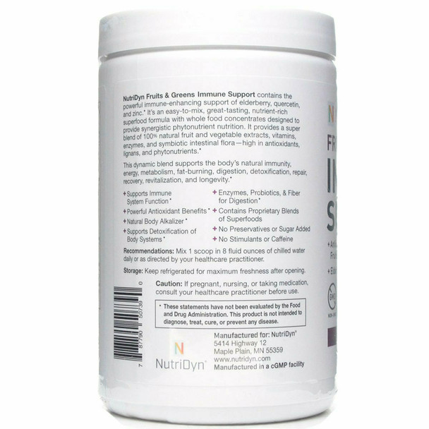 Fruits & Greens Immune Support by Nutri-Dyn - Passion Fruit