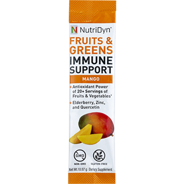 Fruits & Greens Immune Support To-Go Packets by Nutri-Dyn - Passion Fruit