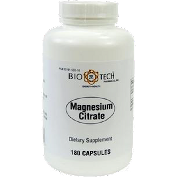 Magnesium Citrate 180 caps by Bio-Tech