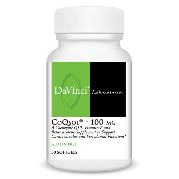 CoQsol 100 mg 30 gels by Davinci Labs