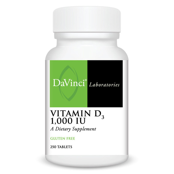 Vitamin D3 1,000 IU 250 tabs by Davinci Labs