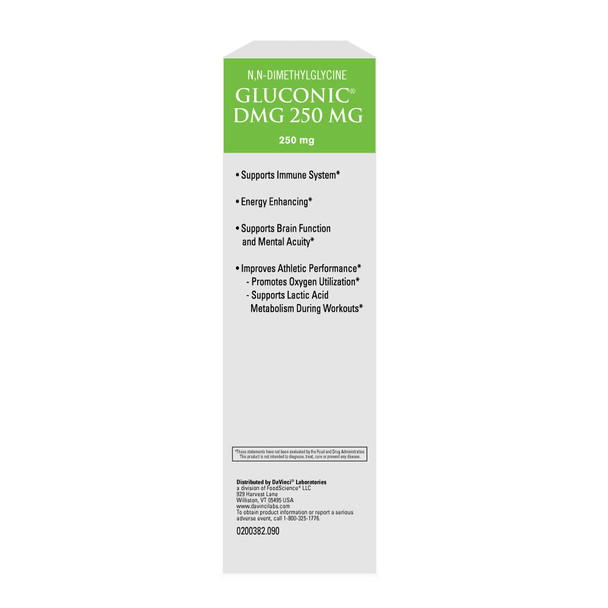 Gluconic DMG 250 mg by Davinci Labs - 60 Tablets