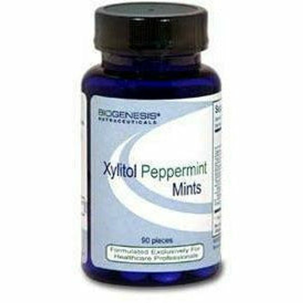 Xylitol Peppermint Mints 90 pcs by BioGenesis