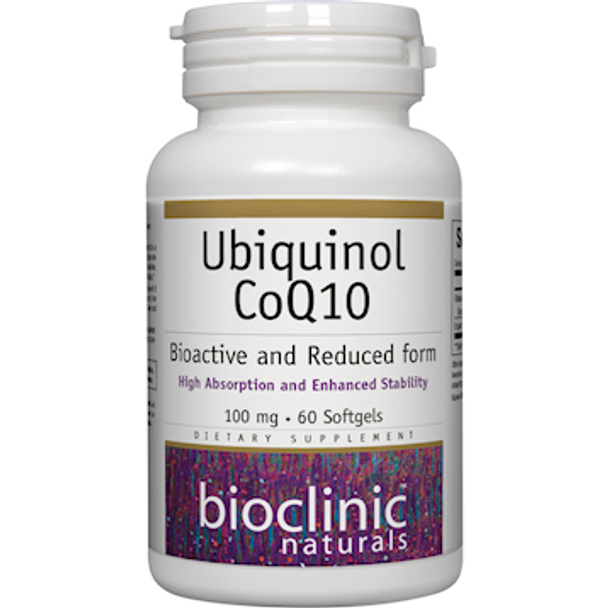 Ubiquinol CoQ10 100 mg 60 softgels By Bioclinic Naturals