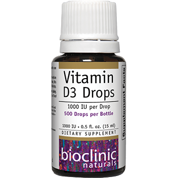 Vitamin D3 Drops 25 mcg 0.5 fl oz By Bioclinic Naturals