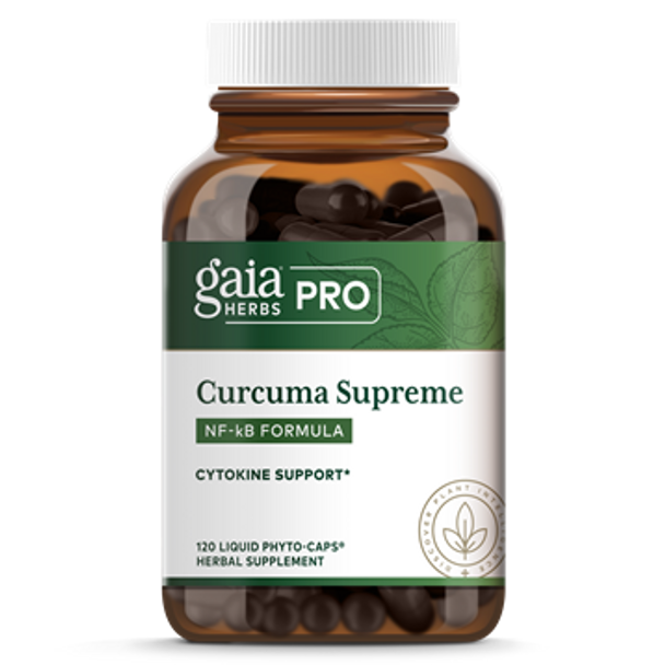Curcuma Supreme Nf-kB Formula: Cytokine Support by Gaia Herbs Pro - 120 Liquid Capsules