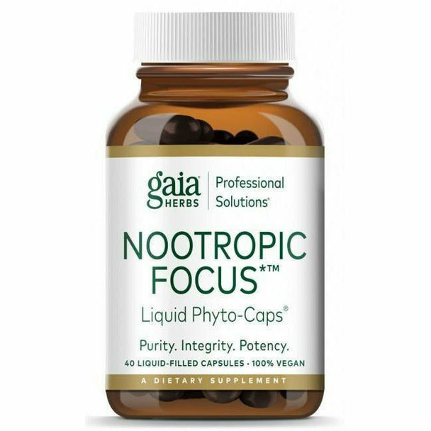 Nootropic Focus 40 Liquid Phyto-Caps by Gaia Herbs