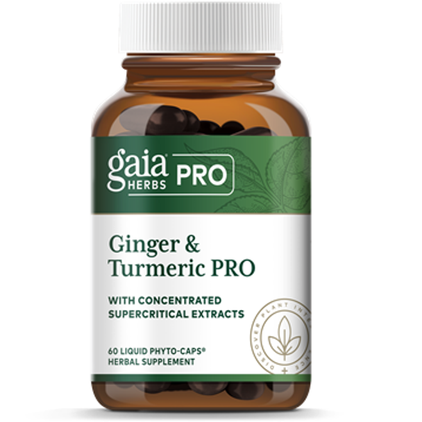 Ginger & Turmeric PRO 60 liquid phyto-caps by Gaia Herbs Pro