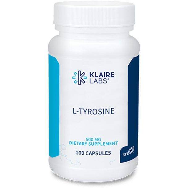 L-Tyrosine 500 mg 100 caps By Klaire Labs