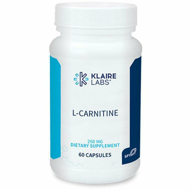 L-Carnitine 250 mg 60 caps By Klaire Labs