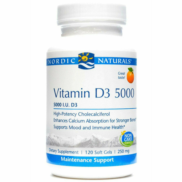 Vitamin D3 5000 IU 120 gels by Nordic Naturals