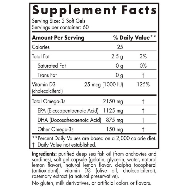 ProOmega 2000 D by Nordic Naturals - 60 Softgels