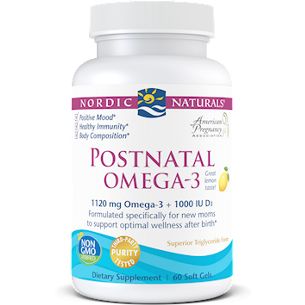 Postnatal Omega-3 60 softgels By Nordic Naturals