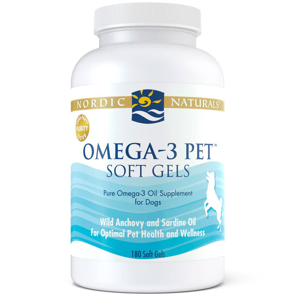 Omega-3 Pet Soft Gels by Nordic Naturals - 90 Softgels