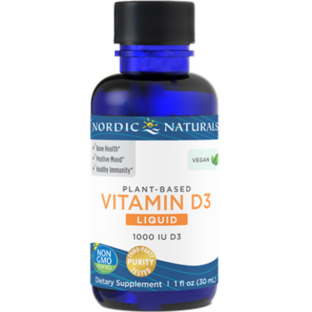 Plant-Based Vitamin D3 Liquid 1 fl oz by Nordic Naturals