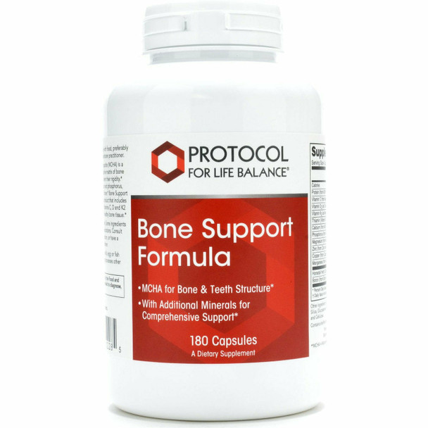 Bone Support Formula 180 caps by Protocol For Life Balance