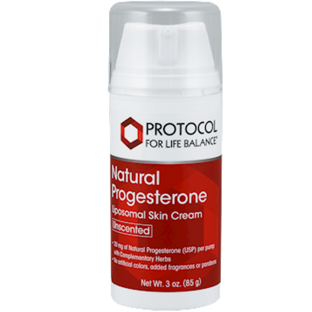 Progesterone Cream 3 oz by Protocol For Life Balance