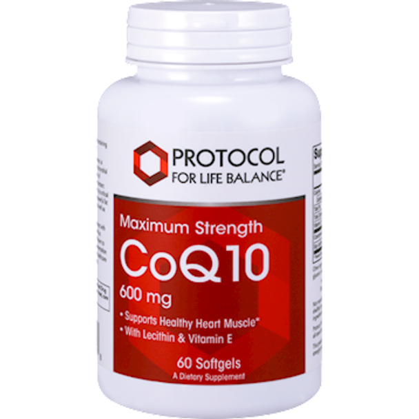 CoQ10 600 mg 60 gels by Protocol For Life Balance