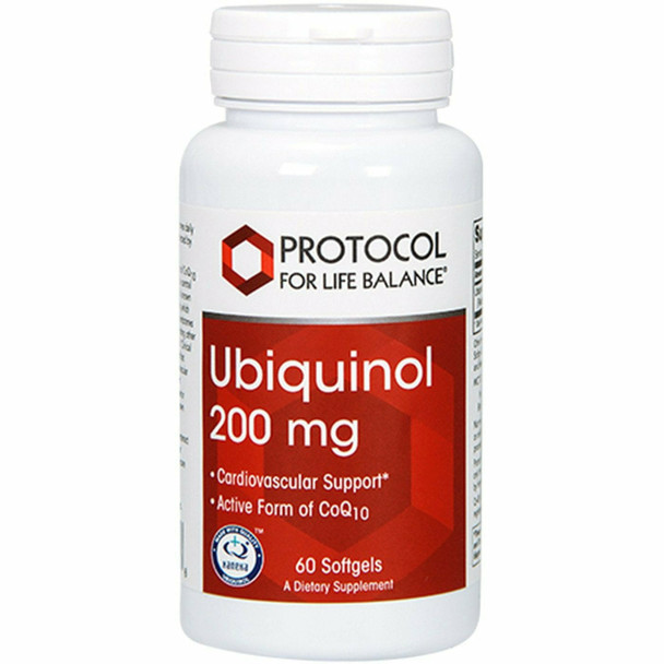 Ubiquinol 200 mg 60 gels by Protocol For Life Balance