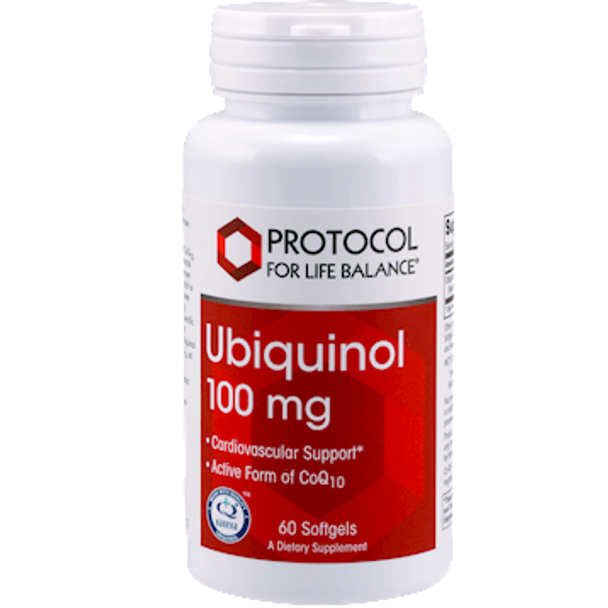 Ubiquinol 100 mg 60 gels by Protocol For Life Balance