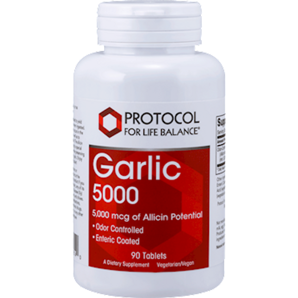 Garlic 5000 Enteric 90 tabs by Protocol For Life Balance