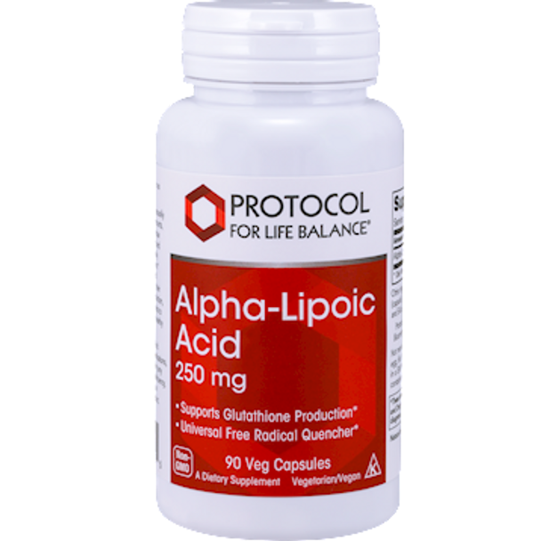 Alpha-Lipoic Acid 250 mg 90 vcaps by Protocol For Life Balance