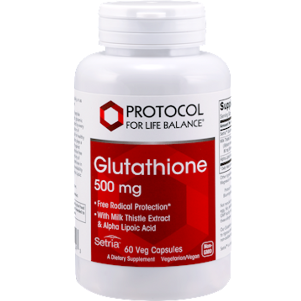 Glutathione 500 mg 60 vcaps by Protocol For Life Balance