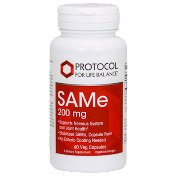 SAMe 200 mg 60 tabs by Protocol For Life Balance